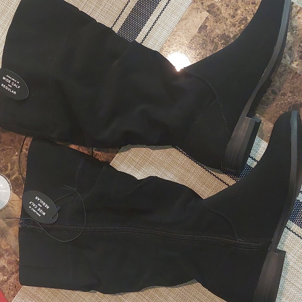 BRAND BEW 📸STYLE & CO KELIMAE SCRUNCHED BLACK NB WC BOOTS SIZE 7
